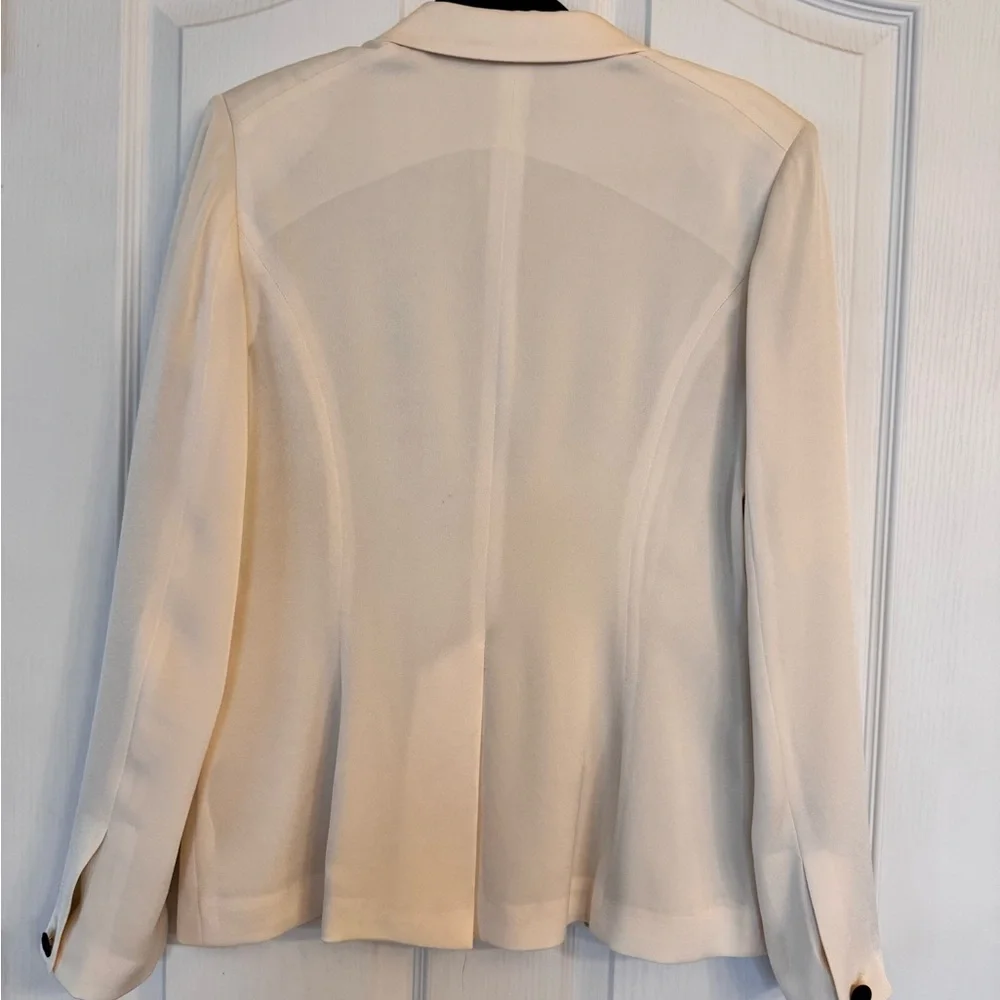 Rag & Bone for Barneys Ivory One Button Tailored Blazer Career Jacket Size 8 - Picture 5 of 16